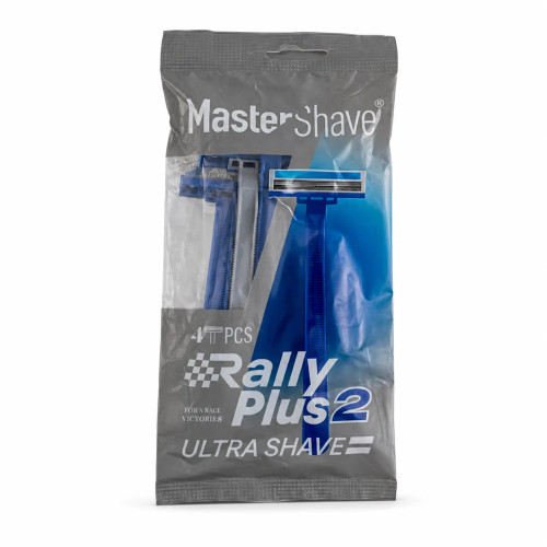 خودتراش 2 لبه مدل Rally Plus 2 بسته 4 عددی مستر شیو