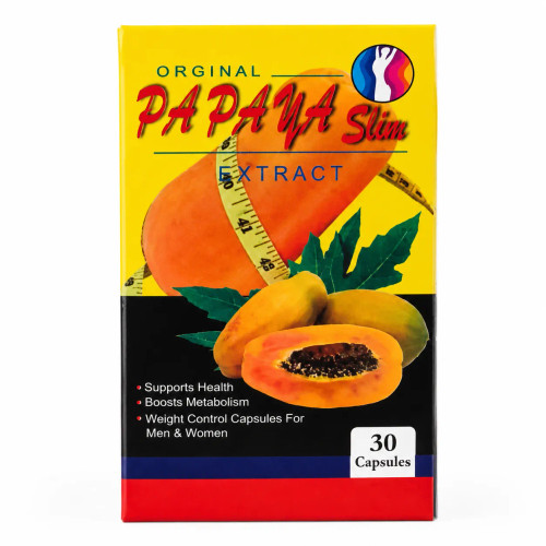 قرص لاغری پاپایا اسلیم اصل 30 عددی Papaya Slim | چربی‌سوز قوی و کاهش اشتها